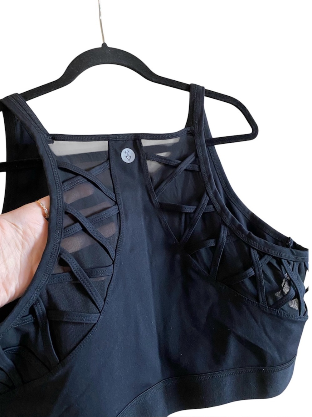 Women’s TORRID Active Black Sports Bra 4 - Picture 2 of 3